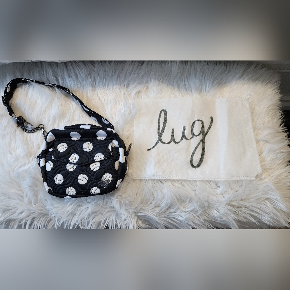Lug Convertible cross body hip pouch bag polka-dot